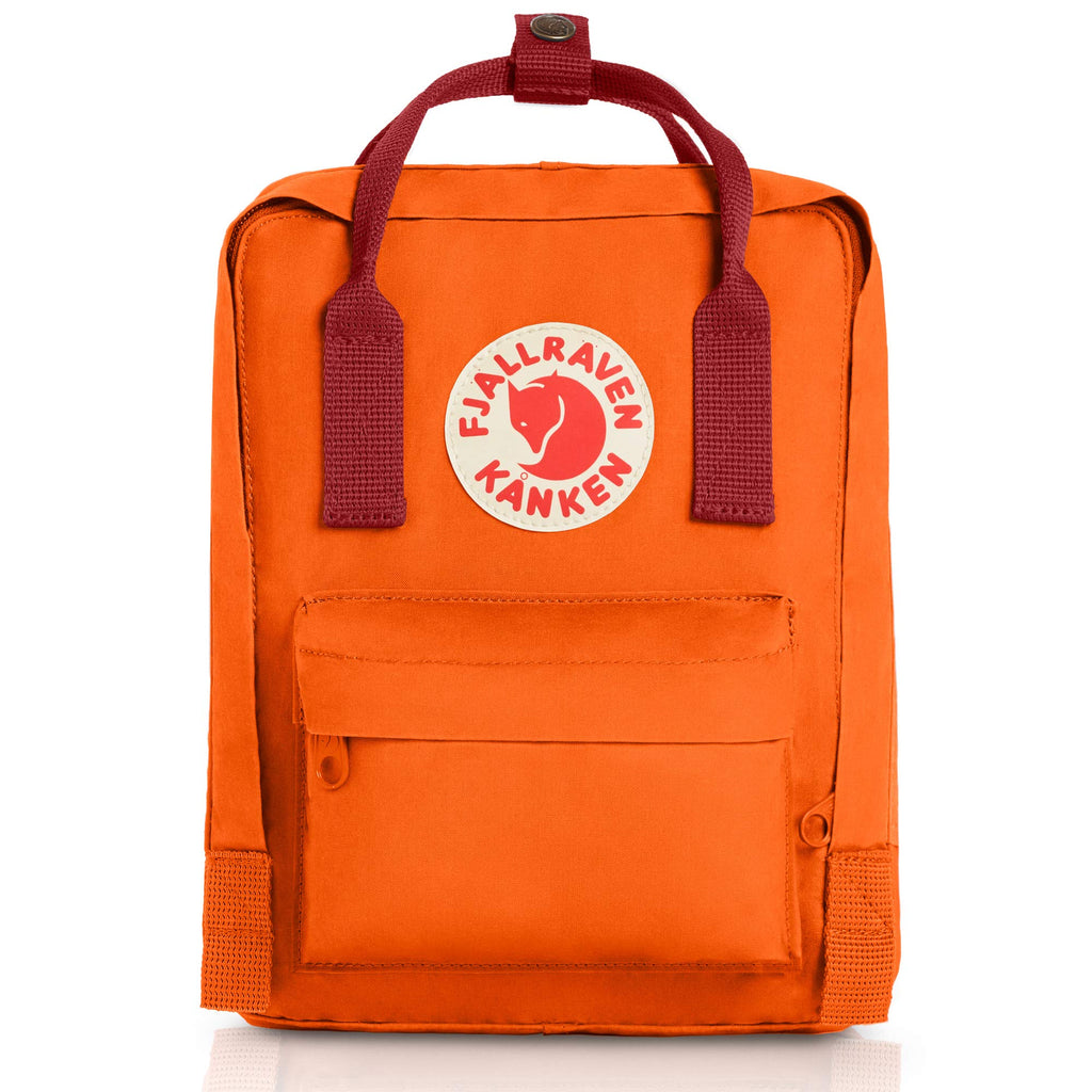 Fjallraven - Kanken Mini Classic Backpack for Everyday, Burnt Orange/Deep Red - backpacks4less.com