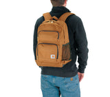 Carhartt Legacy Standard Work Backpack with Padded Laptop Sleeve and Tablet Storage, Carhartt Brown - backpacks4less.com