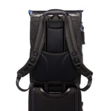 TUMI - Alpha Bravo London Roll Top Laptop Backpack - 15 Inch Computer Bag for Men and Women - Camo - backpacks4less.com