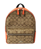 Coach F30550 Medium Charlie Backpack (SV/Khaki Dark Orange)