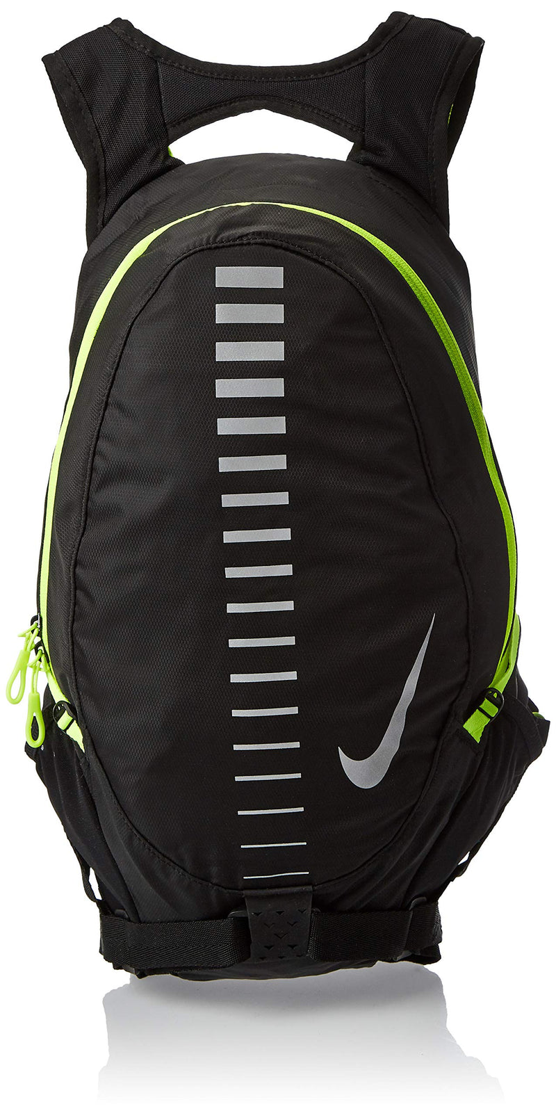 Nike Course Running Backpack for Men and Women in Black and Volt Green - backpacks4less.com