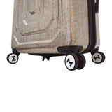 Mia Toro Italy Macchiolina Polish Hardside Spinner Luggage 3pc Set, Gold