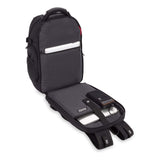 SwissGear 5358 USB ScanSmart Laptop Backpack. Abrasion-Resistant & Travel-Friendly Laptop Backpack (Black/Black Stealth) - backpacks4less.com
