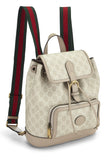 Gucci, Pre-Loved Beige GG Supreme Canvas Interlocking GG Backpack, Beige