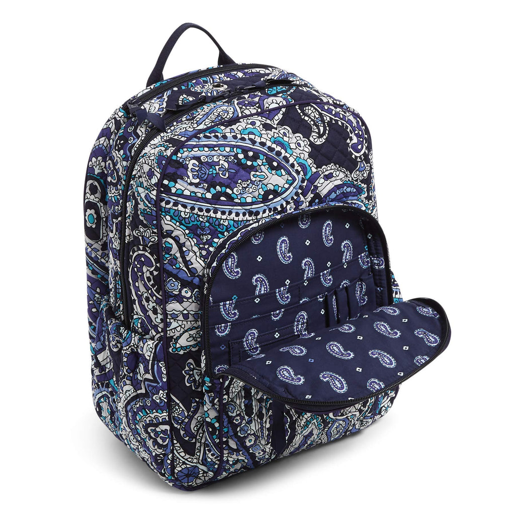 Vera Bradley Signature Cotton Campus, Deep Night Paisley Vera Bradley Signature Cotton Campus, Deep Night Paisley
