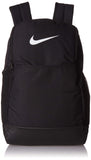 Nike Brasilia Medium Training Backpack, Nike Backpack for Women and Men with Secure Storage & Water Resistant Coating, Black/Black/White - backpacks4less.com