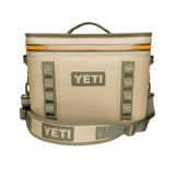 YETI Hopper Flip 18 Portable Cooler, Field Tan/Blaze Orange - backpacks4less.com