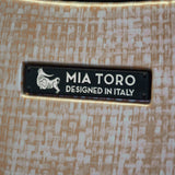 Mia Toro Italy Macchiolina Polish Hardside Spinner Luggage 3pc Set, Blue