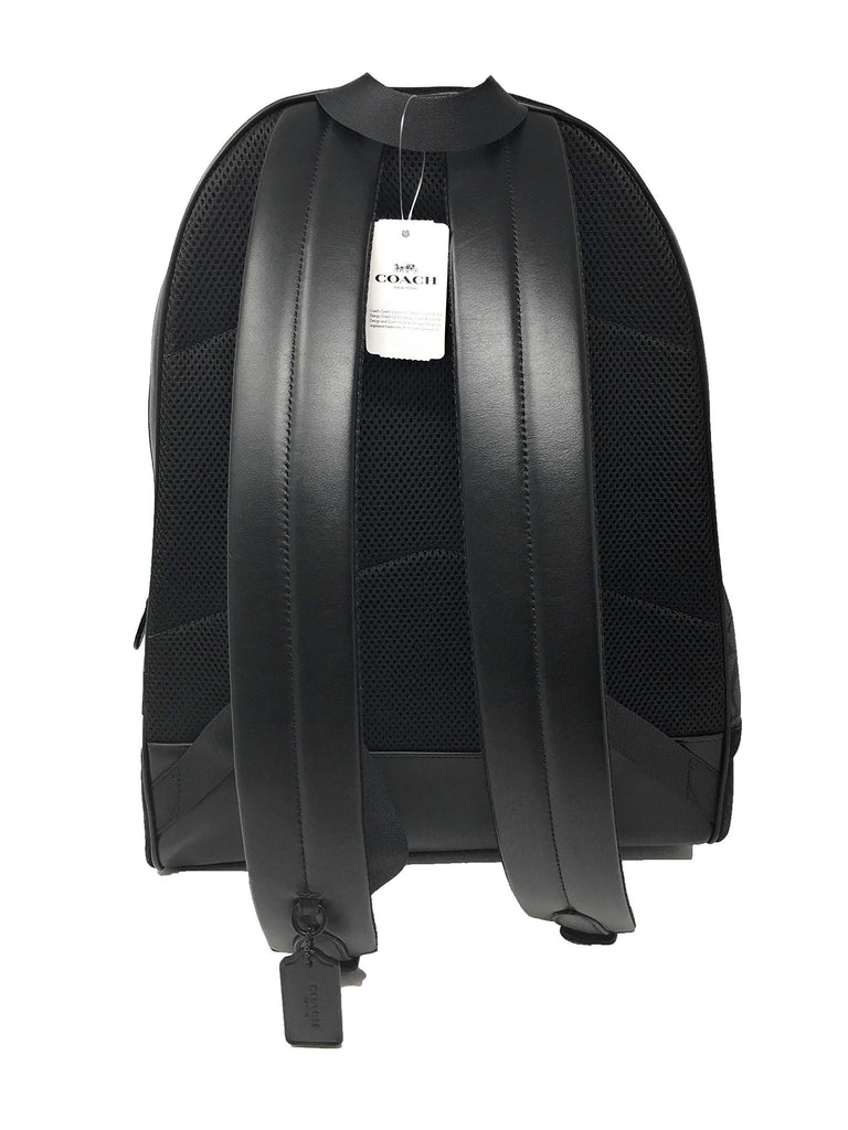 COACH F36137 WEST BACKPACK IN SIGNATURE CANVAS BLACK - backpacks4less.com