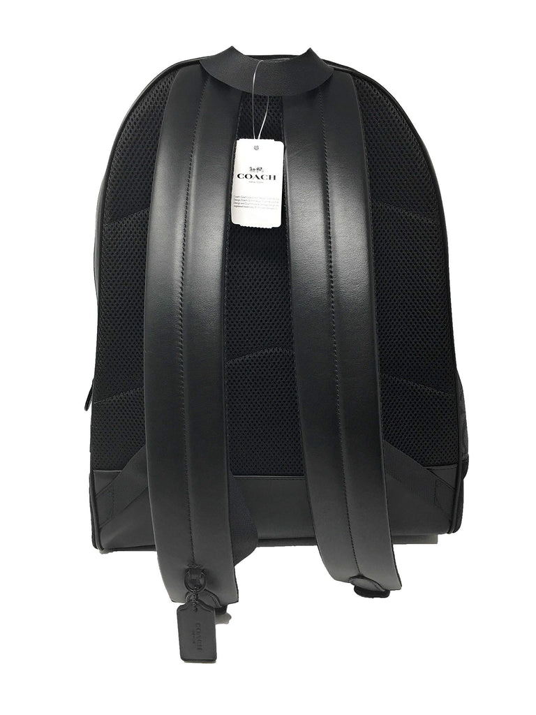 coach backpack signature charcoal & true red f71973 coach f36137 west backpack in signature canvas black