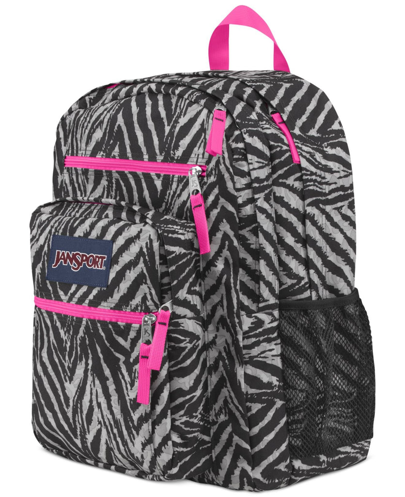 JanSport Unisex Big Student Grey Tar Wild At Heart One Size - backpacks4less.com