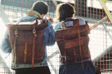 Berliner Bags Leeds XL Leather Backpack Laptop Rucksack Men Women Retro Brown - backpacks4less.com
