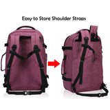 Hynes Eagle Travel Backpack 40L Flight Approved Carry on Backpack, Red Violet with Red Violet 3PCS Packing Cubes 2018 - backpacks4less.com