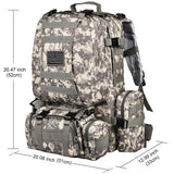 CVLIFE Military Tactical Backpack Army Rucksack Assault Pack Built-up Molle Bag - backpacks4less.com