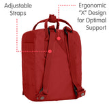 Fjallraven - Kanken Mini Classic Backpack for Everyday, Autumn Leaf - backpacks4less.com