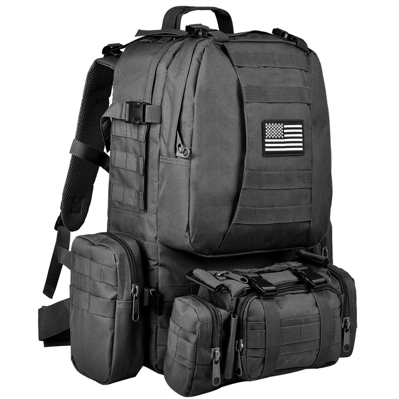 CVLIFE Military Tactical Backpack Army Rucksack Assault Pack Built-up Molle Bag - backpacks4less.com