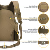 Mardingtop 28L Tactical Backpacks Molle Hiking daypacks for Camping Hiking Military Traveling 28L-Khaki - backpacks4less.com