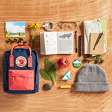Fjallraven - Kanken Mini Classic Backpack for Everyday, Forest Green/Ox Red - backpacks4less.com