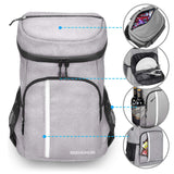 SEEHONOR Insulated Cooler Backpack Leakproof Soft Cooler Bag Lightweight Backpack Cooler for Lunch Picnic Hiking Camping Beach Park Day Trips, 30 Cans - backpacks4less.com