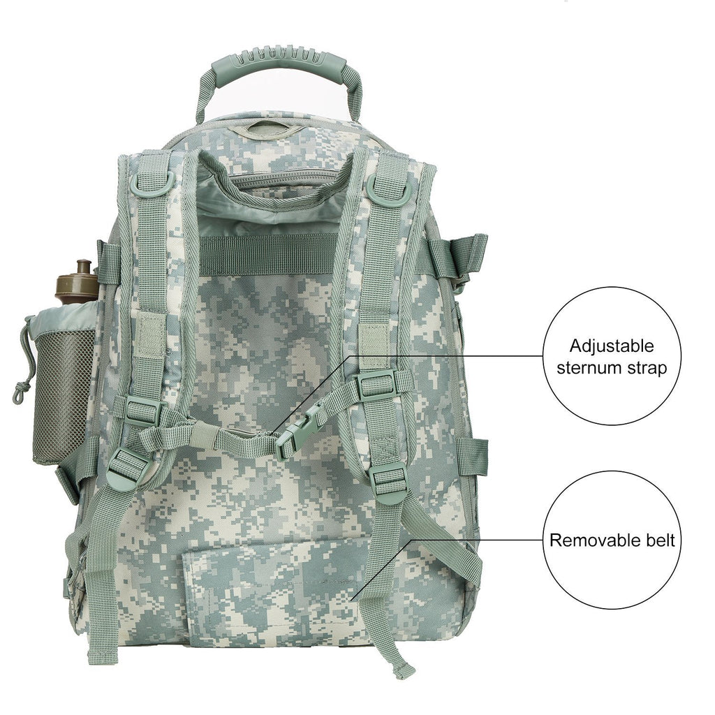 Military Tactical Backpack,Army Molle Assault Rucksack, Travel by ARMY ...