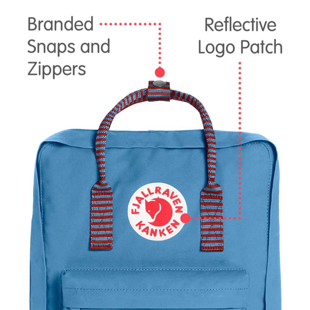 fjällräven kanken royal blue pinstripe Fjallraven - Kanken Classic Backpack for Everyday, Air Blue/Striped
