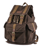 Gootium 21101CF Specially High Density Thick Canvas Backpack Rucksack,Coffee - backpacks4less.com