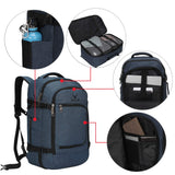 Hynes Eagle Travel Backpack 40L Flight Approved Carry on Backpack, Blue 2018 - backpacks4less.com
