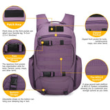 Mardingtop 28L Tactical Backpacks Molle Hiking daypacks for Camping Hiking Military Traveling 28L-Purple - backpacks4less.com