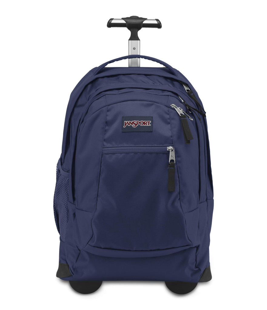 Jansport Driver 8 Core Series Wheeled Backpack Navy backpacks4less