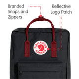 Fjallraven - Kanken Classic Backpack for Everyday, Forest Green/Ox Red - backpacks4less.com