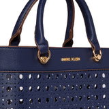 Anne Klein Mini perf Tote with Pouch, Distant Mountain/Distant Mountain