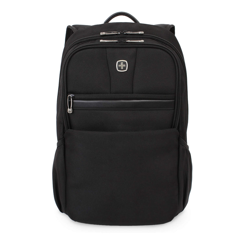 SWISSGEAR Durable 15-inch Laptop Backpack | Padded Computer Sleeve | Travel, Work, School | Men's and Women's - Black - backpacks4less.com