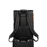 TUMI - Alpha Bravo London Roll Top Laptop Backpack - 15 Inch Computer Bag for Men and Women - Grey Highlands Print - backpacks4less.com