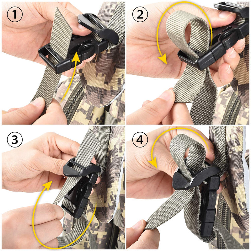 CVLIFE Military Tactical Backpack Army Rucksack Assault Pack Built-up Molle Bag - backpacks4less.com