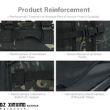 GZ XINXING 3 Day Assault Pack Military Tactical Army Molle Rucksack Backpack Bug Out Bag Hiking Daypack For Hunting Camping Hiking Traveling (Black Multicam) - backpacks4less.com