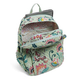 Vera Bradley Signature Cotton XL Campus, Mint Flowers - backpacks4less.com