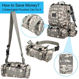 CVLIFE Military Tactical Backpack Army Rucksack Assault Pack Built-up Molle Bag - backpacks4less.com