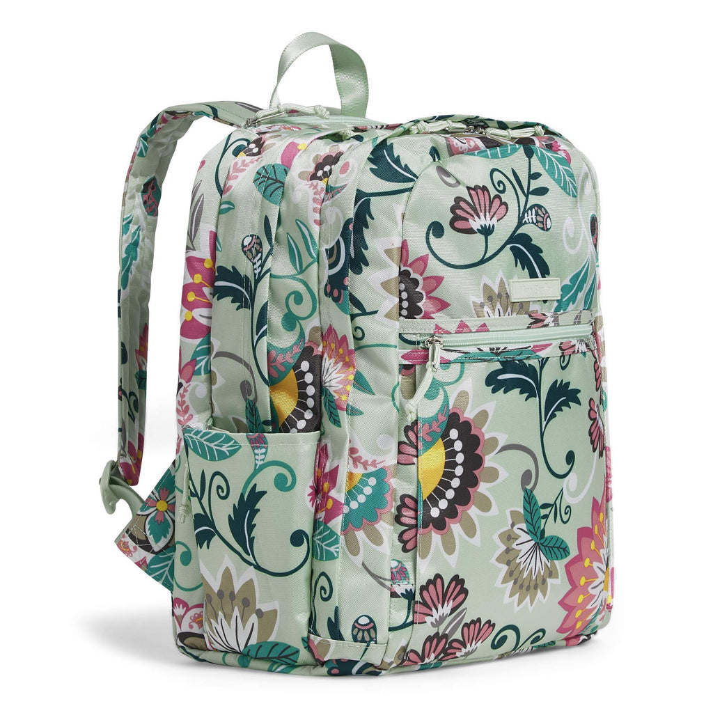 Vera Bradley Lighten Up Grand, Mint Flowers - backpacks4less.com
