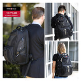 SwissGear 1900 Scansmart TSA Laptop Backpack - Black - backpacks4less.com