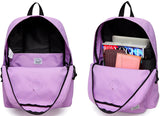 Lightweight Backpack for School, VASCHY Classic Basic Water Resistant Casual Daypack for Travel with Bottle Side Pockets (Orchid) - backpacks4less.com