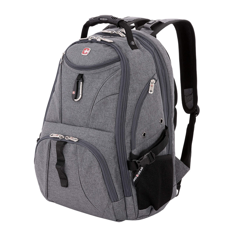 SwissGear 1900 Scansmart TSA Laptop Backpack - Grey Heather - backpacks4less.com