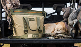 YETI Hopper Two 30 Portable Cooler, Field Tan / Blaze Orange - backpacks4less.com