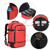 Hynes Eagle Travel Backpack 40L Flight Approved Carry on Backpack, Scarlet 2017 - backpacks4less.com