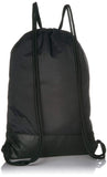 Nike Brasilia Training Gymsack, Drawstring Backpack with Zipper Pocket and Reinforced Bottom, Black/Black/White - backpacks4less.com