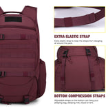 Mardingtop 35L Tactical Backpacks Molle Hiking daypacks for Camping Hiking Military Traveling Purplish-35L - backpacks4less.com