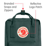 Fjallraven - Kanken Mini Classic Backpack for Everyday, Forest Green - backpacks4less.com