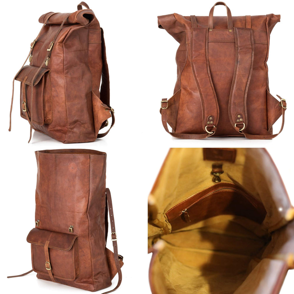 Leeds Computer Backpack Berliner Bags Leeds XL Leather Backpack Laptop Rucksack Men Women Retr ...