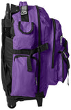 Everest Deluxe Wheeled Backpack, Dark Purple, One Size - backpacks4less.com