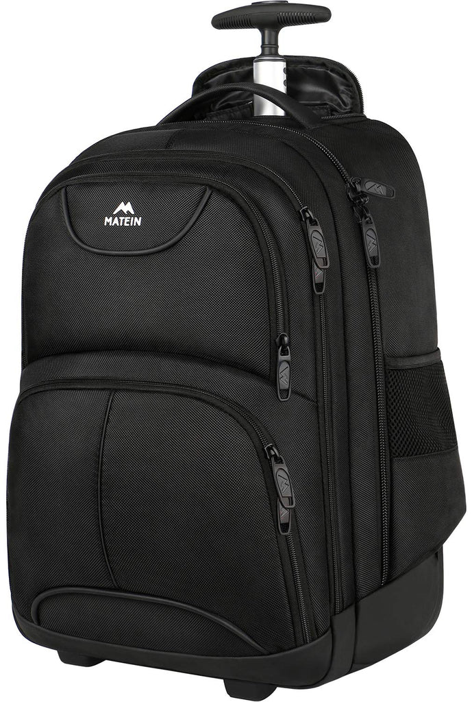 Wheeled Backpack, 17 Inch Laptop Backpack with Wheels for High