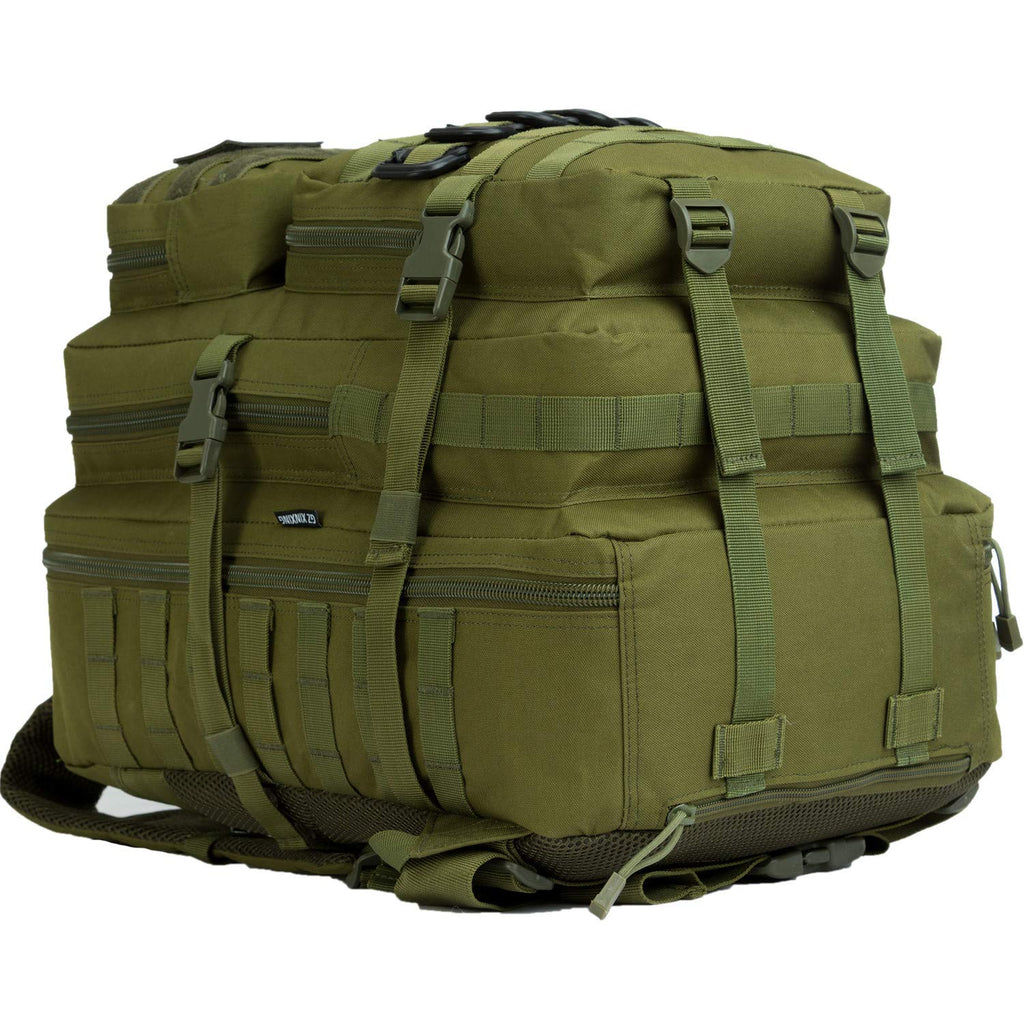 GZ XINXING 3 Day Assault Pack Military Tactical Army Molle Rucksack Backpack Bug Out Bag Hiking Daypack For Hunting Camping Hiking Traveling (GREEN) - backpacks4less.com
